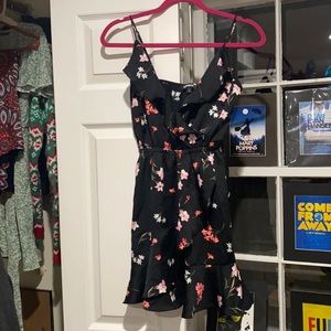 Elastic Waisted Sleeveless Mini Dress